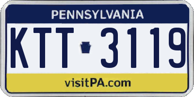 PA license plate KTT3119