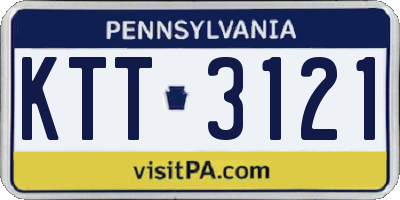 PA license plate KTT3121