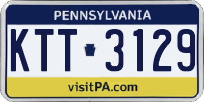 PA license plate KTT3129