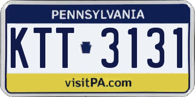 PA license plate KTT3131