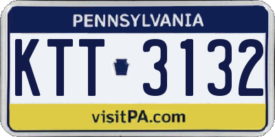 PA license plate KTT3132