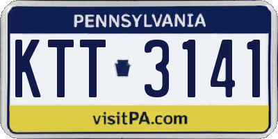 PA license plate KTT3141