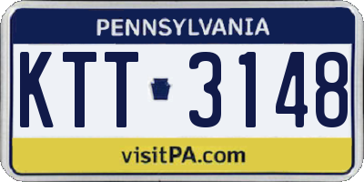 PA license plate KTT3148