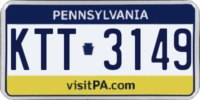 PA license plate KTT3149