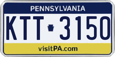 PA license plate KTT3150