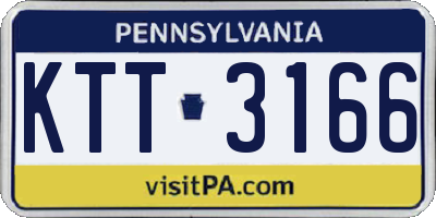 PA license plate KTT3166
