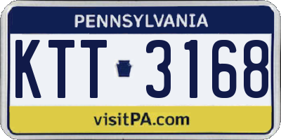 PA license plate KTT3168