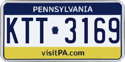 PA license plate KTT3169