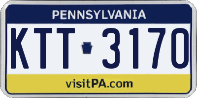 PA license plate KTT3170