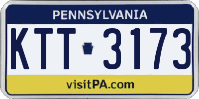 PA license plate KTT3173