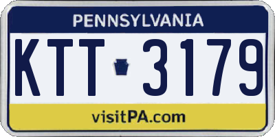 PA license plate KTT3179