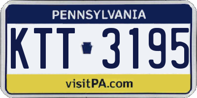 PA license plate KTT3195