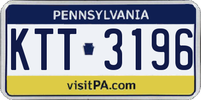 PA license plate KTT3196