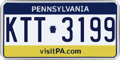 PA license plate KTT3199