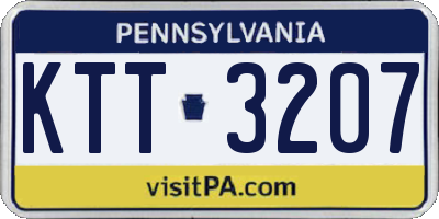 PA license plate KTT3207
