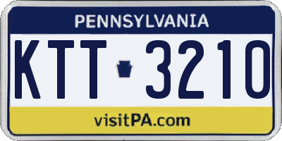 PA license plate KTT3210