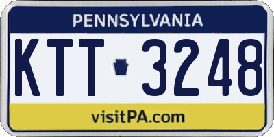 PA license plate KTT3248