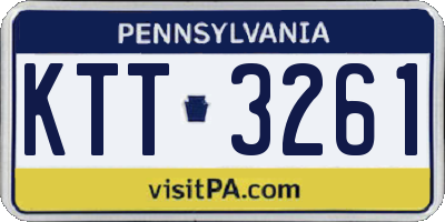 PA license plate KTT3261