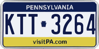 PA license plate KTT3264