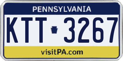PA license plate KTT3267