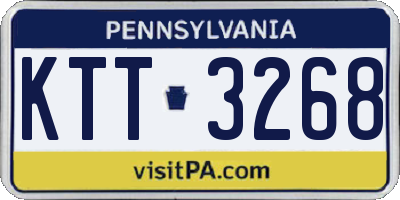PA license plate KTT3268