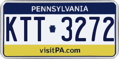 PA license plate KTT3272