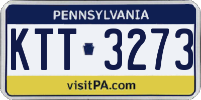 PA license plate KTT3273