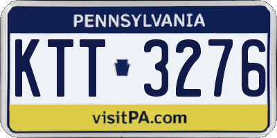 PA license plate KTT3276