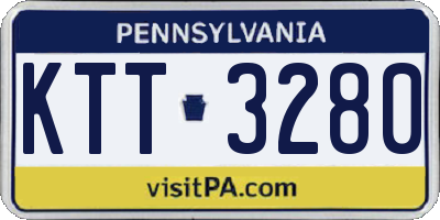 PA license plate KTT3280