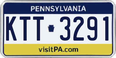 PA license plate KTT3291