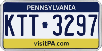 PA license plate KTT3297