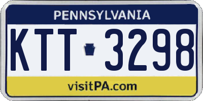 PA license plate KTT3298