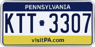PA license plate KTT3307