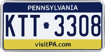 PA license plate KTT3308