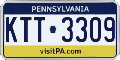 PA license plate KTT3309