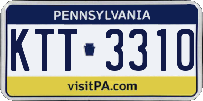 PA license plate KTT3310