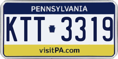 PA license plate KTT3319