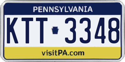 PA license plate KTT3348