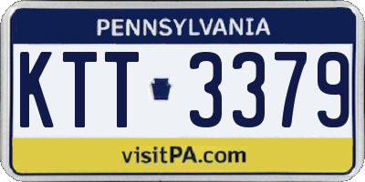 PA license plate KTT3379