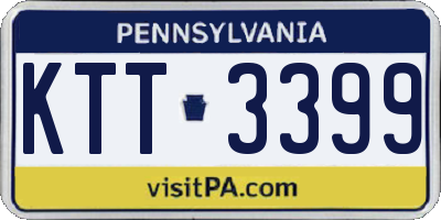 PA license plate KTT3399