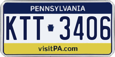 PA license plate KTT3406