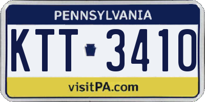 PA license plate KTT3410