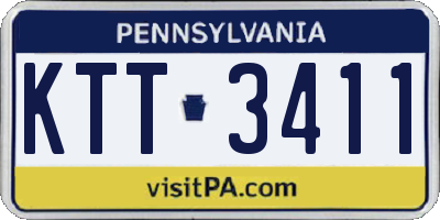 PA license plate KTT3411
