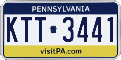 PA license plate KTT3441