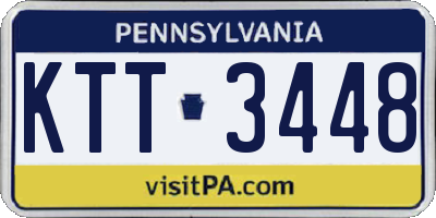 PA license plate KTT3448