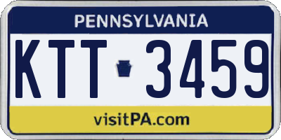 PA license plate KTT3459