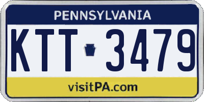 PA license plate KTT3479