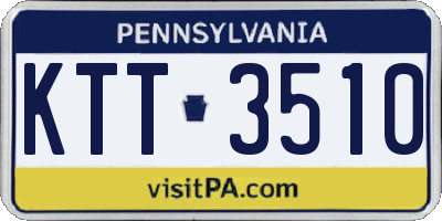 PA license plate KTT3510