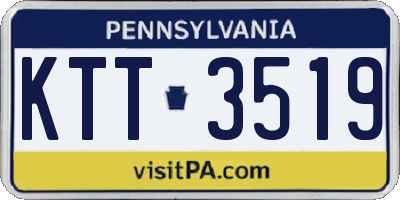 PA license plate KTT3519