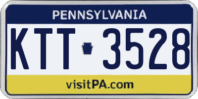 PA license plate KTT3528